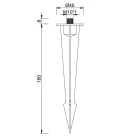 Mantra design lámpa TU0492 Kiegészítő fekete Ø4cm mag 16cm