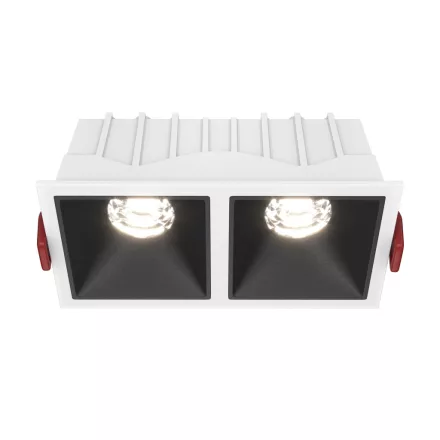 Maytoni spotlámpa Technical Alfa LED Beépíthető spotlámpa -DL043-02-10W4K-SQ-WB LED IP20 fekete mag 5.2cm