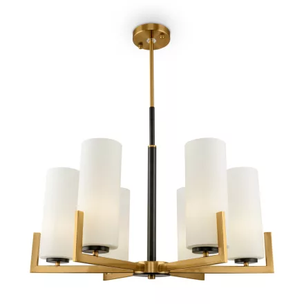 Maytoni függeszték Modern Fortano Csillár -MOD089PL-06BS IP20 fekete Ø67cm mag 52.4cm