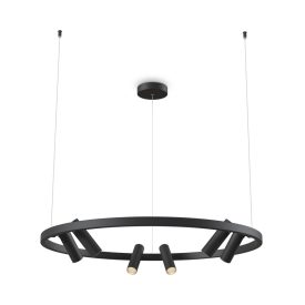   Maytoni függeszték Modern Satellite Függeszték -MOD102PL-L42B LED IP20 fekete mag 90cm