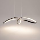 Maytoni függeszték Modern Curve Függeszték -MOD156PL-L52B4K LED IP20 fekete mag 175cm