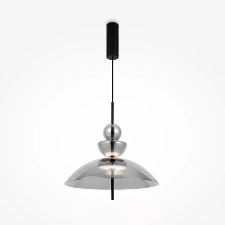 Maytoni függeszték Modern Bangkok Függeszték -MOD185PL-L6B3K6 LED IP20 fekete Ø40cm mag 358cm