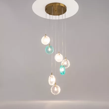 Maytoni függeszték Modern Frozen Függeszték -MOD254PL-07BS IP20 réz mag 321cm kábel 30m