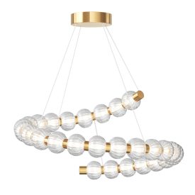   Maytoni függeszték Modern Amulet Függeszték -MOD555PL-L35G3K LED IP20 arany Ø80cm mag 341cm