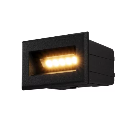 Maytoni kültéri lámpa Outdoor Bosca Világítás lépcsőkhöz -O045SL-L3B3K LED IP65 fekete mag 6.5cm
