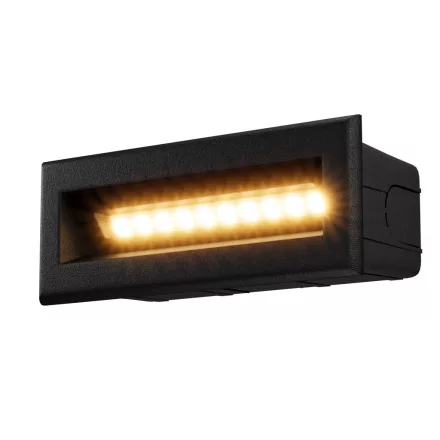 Maytoni kültéri lámpa Outdoor Bosca Világítás lépcsőkhöz -O045SL-L5B3K LED IP65 fekete mag 6.5cm