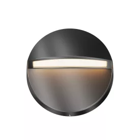   Maytoni kültéri lámpa Outdoor Mane Világítás lépcsőkhöz -O046SL-L3B3K LED IP54 fekete Ø12cm mag 3cm