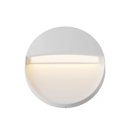 Maytoni kültéri lámpa Outdoor Mane Világítás lépcsőkhöz -O046SL-L3W3K LED IP54 fehér Ø12cm mag 3cm