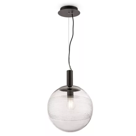 Maytoni függeszték Modern Perlas Függeszték -P061PL-01GR IP20 fekete Ø28.5cm mag 140.9cm