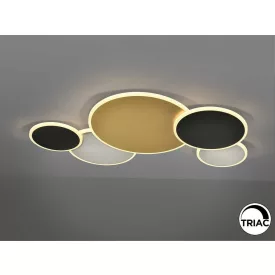   Schuller mennyezeti lámpa UMBRA - ARANY-FEKETE-FEHÉR NAGY MENNYEZETI LÁMPA 236322 IP20 mag 6cm