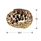 schuller narisa 266822N modern mennyezeti lámpa rózsaarany