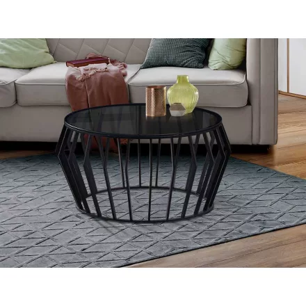 Schuller design lámpa CIROS - MATT FEKETE KÁVÉASZTAL 335522 mag 45cm