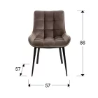 Schuller design lámpa Dévány 359849 Bútor fekete mag 86cm
