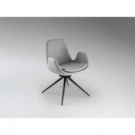 Schuller design lámpa ZUNA - FORGÓSZÉK VILÁGOS SZÜRKE 408912 fekete mag 80cm