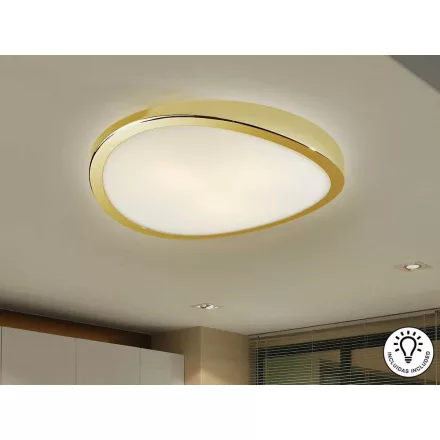 Schuller mennyezeti lámpa LEDA - MENNYEZETI LÁMPA 3L - ARANY 429139 LED IP20 Ø48cm mag 10cm