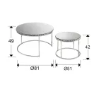 Schuller design lámpa Dualis 536844 Bútor rozsdamentes acél