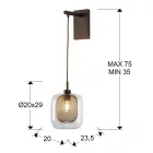 Schuller fox 653596 Fali led Lámpa