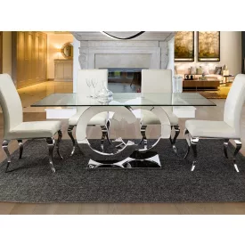   Schuller design lámpa ·CASANDRA· ÉTKEZŐASZTAL, ACÉL, 180 739313 átlátszó mag 76cm