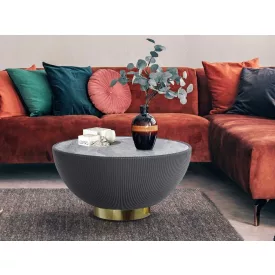   Schuller design lámpa CANDY - SZÜRKE-RÉZ KÁVÉASZTAL 745536 Ø72cm mag 36cm