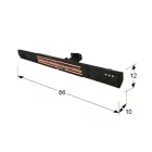 Schuller design lámpa -768191 IP55 fekete mag 12cm