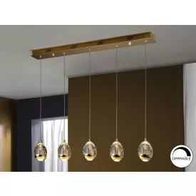   Schuller design lámpa ·ROCIO· 5 LED-ES LÁMPA, ARANY 783627 LED IP20 mag 95cm