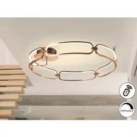   Schuller mennyezeti lámpa colette 786508D mennyezeti lámpa rózsarany IP20 Ø80cm mag 16cm