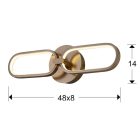 SCHULLER COLETTE 787017 FALI LED LÁMPA RÓZSAARANY