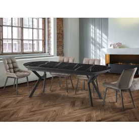   Schuller design lámpa Antea 789235 bútor matt fekete mag 78cm