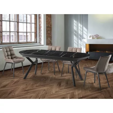 Schuller design lámpa Antea 789235 bútor matt fekete mag 78cm