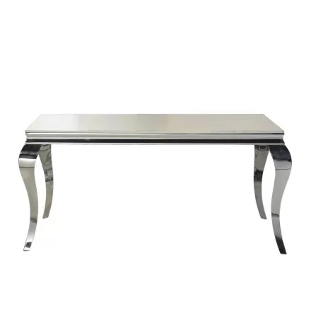 Schuller design lámpa ·BARROK· ÉTKEZŐASZTAL 160 CM. 792219 rozsdamentes acél mag 76cm