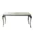 Schuller design lámpa ·BARROK· ÉTKEZŐASZTAL 160 CM. 792219 rozsdamentes acél mag 76cm