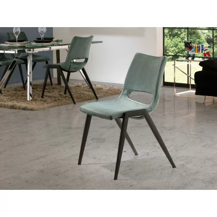 Schuller design lámpa ·ALOHA· ZÖLD SZÉK 851973 matt fekete mag 88cm