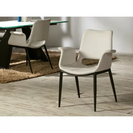 Schuller design lámpa ·SOWA· FEHÉR FOTEL 863952 matt fekete mag 86cm