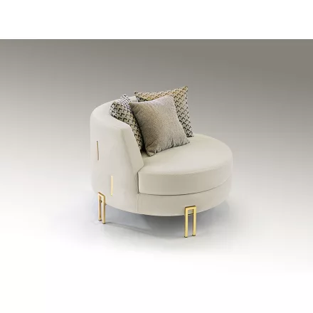 Schuller design lámpa ·VIENA· 1 db-os fotel, FEHÉR-ARANY 8811011 mag 72cm