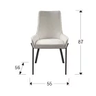Schuller design lámpa Diane 9357841 Bútor fekete mag 87cm