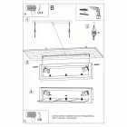 Sollux mennyezeti lámpa FENIKS 2 természetes fa SL.0076 IP20 mag 12cm