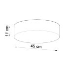Sollux mennyezeti lámpa ARENA 45 fehér SL.0126 IP20 mag 11cm