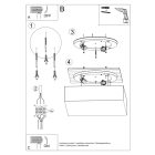 Sollux mennyezeti lámpa HORUS 35 fehér mennyezeti lámpa SL.0138 IP20 mag 11cm