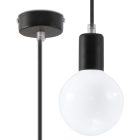 Sollux design lámpa Függőlámpa EDISON fekete SL.0152 IP20 mag 106cm