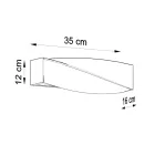 Sollux fali lámpa kerámia SIGMA MINI SL.0229 IP20 fehér mag 12cm