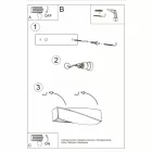 Sollux fali lámpa kerámia SIGMA MINI SL.0229 IP20 fehér mag 12cm