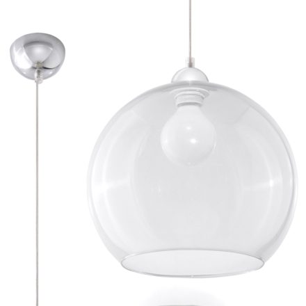 Sollux design lámpa Függőlámpa BALL átlátszó SL.0248 IP20 mag 120cm