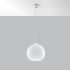 Sollux design lámpa BALL függőlámpa fehér SL.0256 IP20 mag 120cm