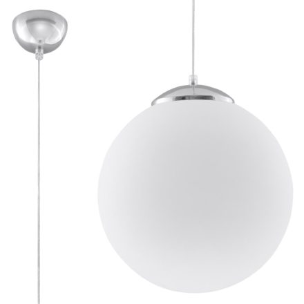 Sollux design lámpa UGO 40 függőlámpa SL.0265 IP20 fehér mag 130cm