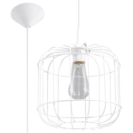 Sollux design lámpa CELTA függőlámpa fehér SL.0295 IP20 mag 95cm