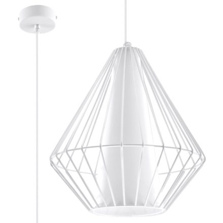 Sollux design lámpa DEMI függőlámpa fehér SL.0297 IP20 mag 130cm