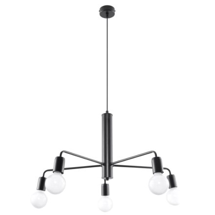 Sollux függeszték DUOMO 5 csillár SL.0304 IP20 fekete mag 85cm
