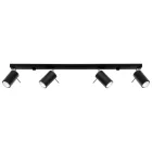 Sollux mennyezeti lámpa RING 4L fekete SL.0332 IP20 mag 16cm