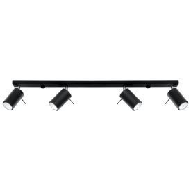   Sollux mennyezeti lámpa RING 4L fekete SL.0332 IP20 mag 16cm