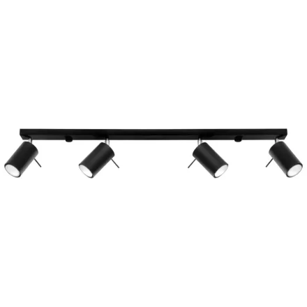 Sollux mennyezeti lámpa RING 4L fekete SL.0332 IP20 mag 16cm